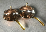 Copper Handi Pan / Lid & Handle Balti Restaurant Main Side Rice Dish Indian