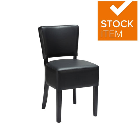 ALTO DINING CHAIRS BLACK - BLACK FRAME