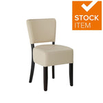 ALTO DINING CHAIRS IVORY WENGE FRAME