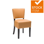 ALTO DINING CHAIRS OCHRE BROWN WENGE FRAME