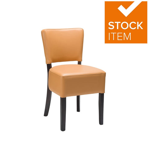 ALTO DINING CHAIRS OCHRE BROWN WENGE FRAME