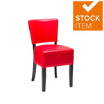 ALTO DINING CHAIRS RED BLACK FRAME