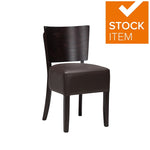 ALTO VB DINING CHAIRS DARK BROWN WENGE FRAME