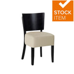 ALTO VB DINING CHAIRS IVORY WENGE FRAME