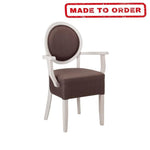 ARONA ARM DINING CHAIRS CHOICE OF LEATHER