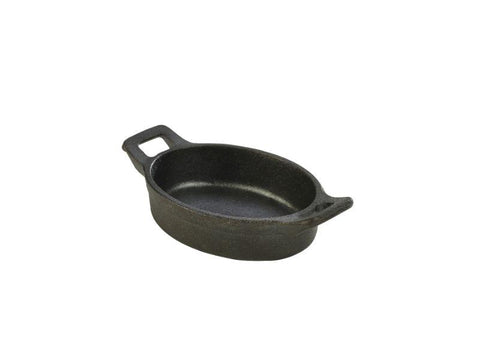 Mini Cast Iron Oval Eared Dish 12 x 9 x 3cm