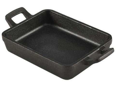 Mini Cast Iron Rectangular Dish 14x11x4.5cm