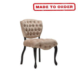 LOUIS DEEP BUTTON DINING CHAIRS CHOICE OF LEATHER