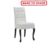 NOVARA FLOAT BUTTON DINING CHAIRS CHOICE OF LEATHER