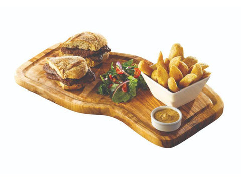 Olive Wood Serving Board W/ Groove 40 x 21cm+/-