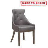 SIENA FLOAT BUTTON DINING CHAIRS CHOICE OF LEATHER