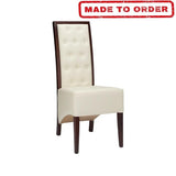 VALENZA FLOAT BUTTON DINING CHAIRS CHOICE OF LEATHER